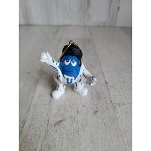 Vintage blue M&M‎ Elvis Presley ornament Xmas
